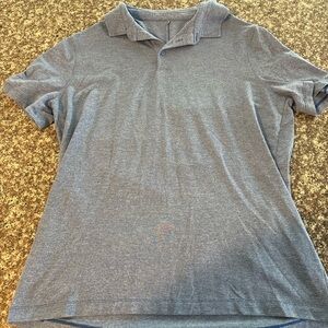 lululemon athletica Heathered Gray Polo Shirt